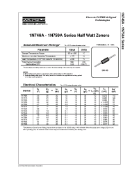 Datasheet 1N749A manufacturer Fairchild